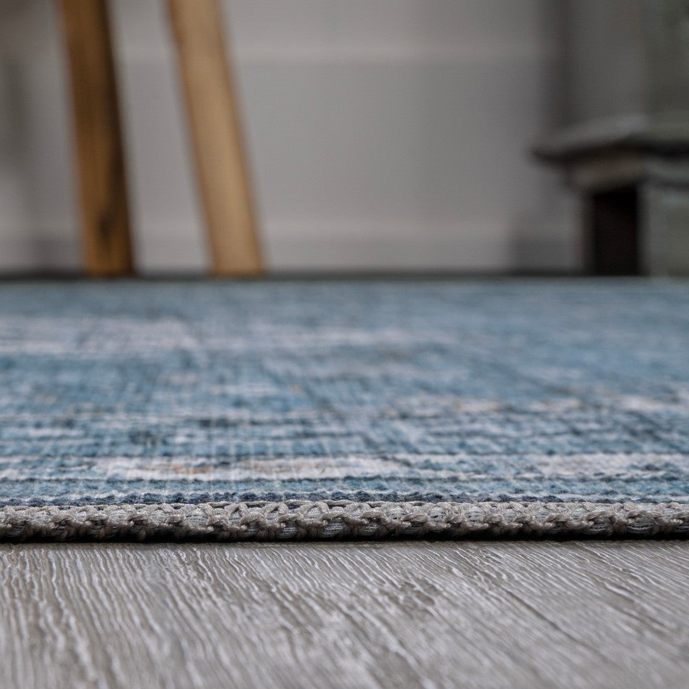 Herr Geometric Medallion Washable Area Rug