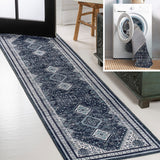 Herr Geometric Medallion Washable Area Rug