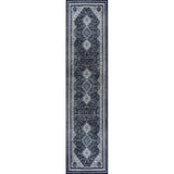 Herr Geometric Medallion Washable Area Rug