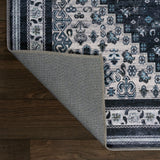 Herr Geometric Medallion Washable Area Rug