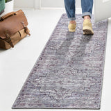 Nobleman Boho Gray Medallion Washable Indoor/Outdoor Area Rug