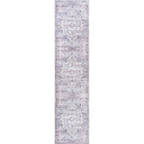 Nobleman Boho Gray Medallion Washable Indoor/Outdoor Area Rug