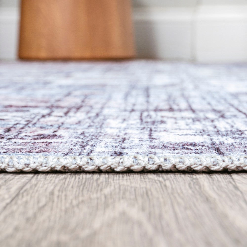 Nobleman Boho Gray Medallion Washable Indoor/Outdoor Area Rug