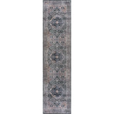 Bright ogee Medallion Washable Area Rug