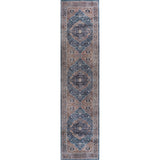 Bright ogee Medallion Washable Area Rug