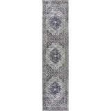 Bright ogee Medallion Washable Area Rug