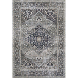 Bright ogee Medallion Washable Area Rug