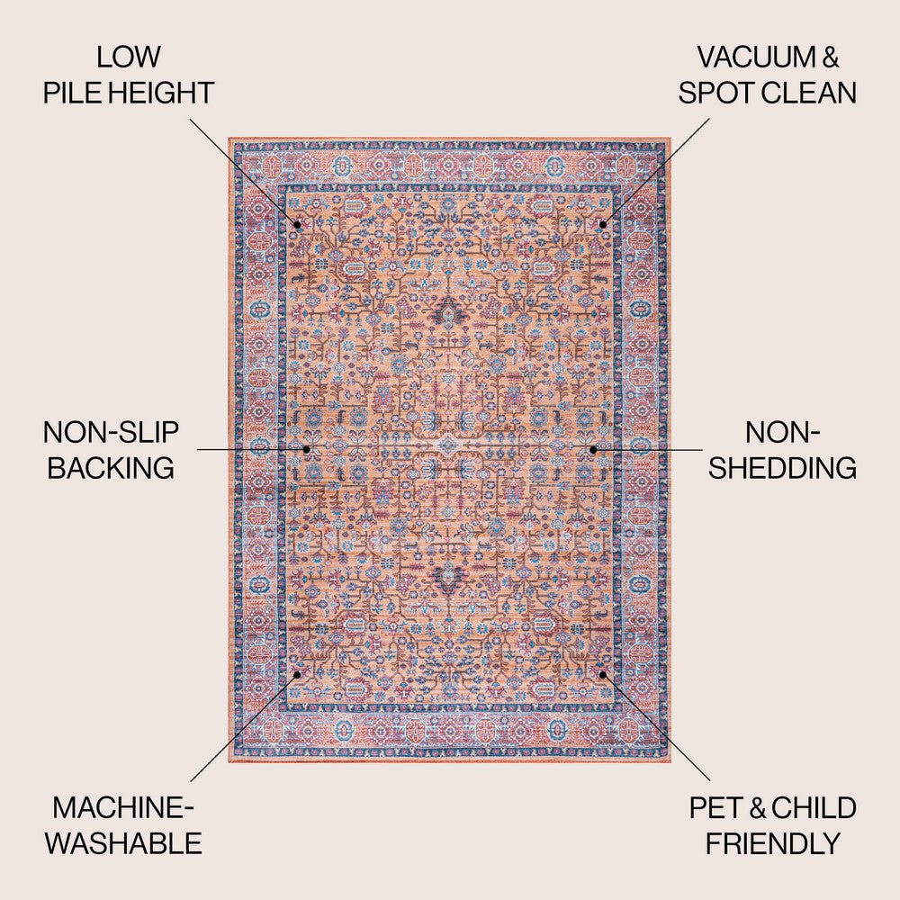 Jiminy Persian Washable Area Rug