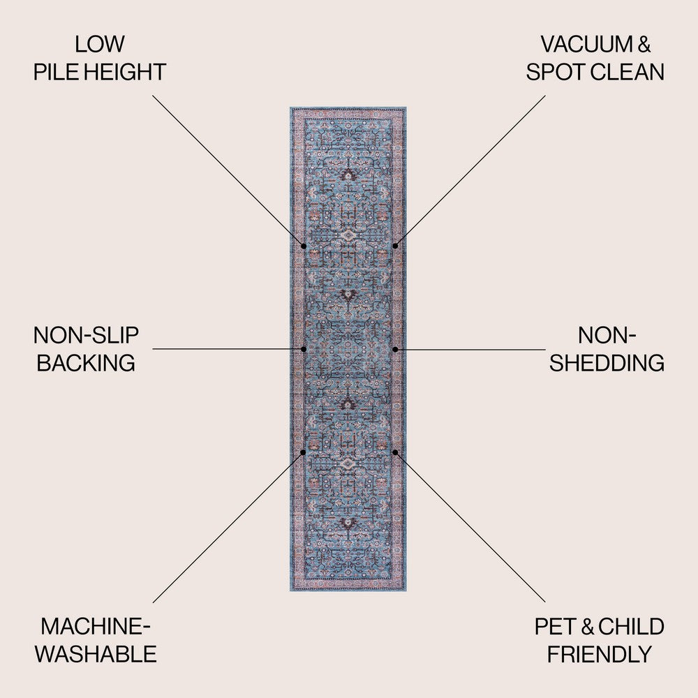 Jiminy Persian Washable Area Rug