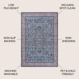 Jiminy Persian Washable Area Rug