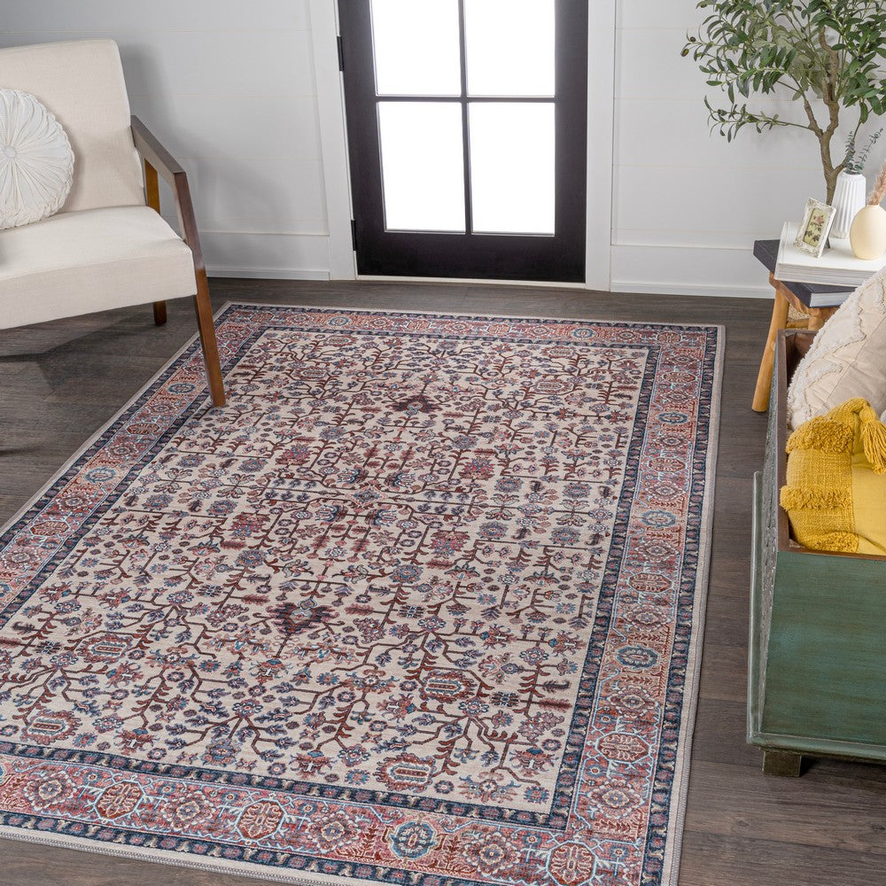 Jiminy Persian Washable Area Rug