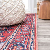 Garza Ornate Large Medallion Washable Area Rug