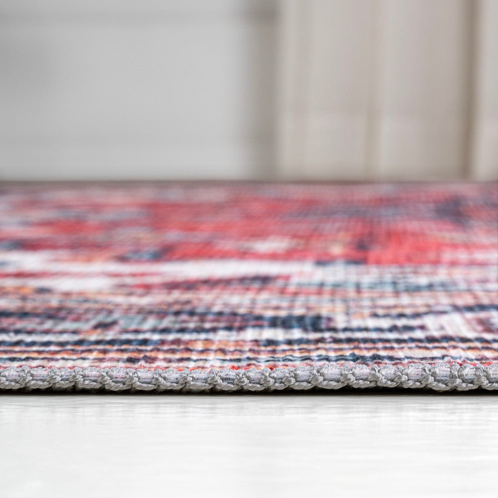 Garza Ornate Large Medallion Washable Area Rug