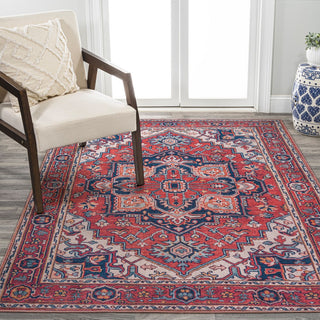 Garza Ornate Large Medallion Washable Area Rug