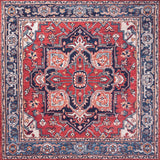 Garza Ornate Large Medallion Washable Area Rug