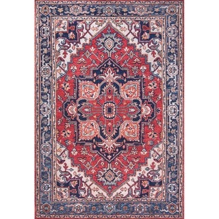 Garza Ornate Large Medallion Washable Area Rug