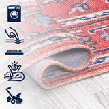 Garza Ornate Large Medallion Washable Area Rug
