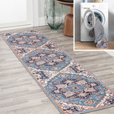 Garza Ornate Large Medallion Washable Area Rug