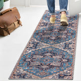 Garza Ornate Large Medallion Washable Area Rug