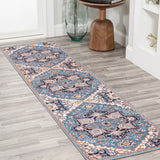 Garza Ornate Large Medallion Washable Area Rug