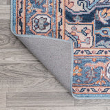 Garza Ornate Large Medallion Washable Area Rug