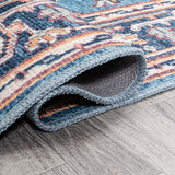 Garza Ornate Large Medallion Washable Area Rug