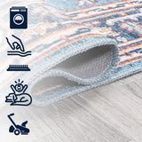 Garza Ornate Large Medallion Washable Area Rug