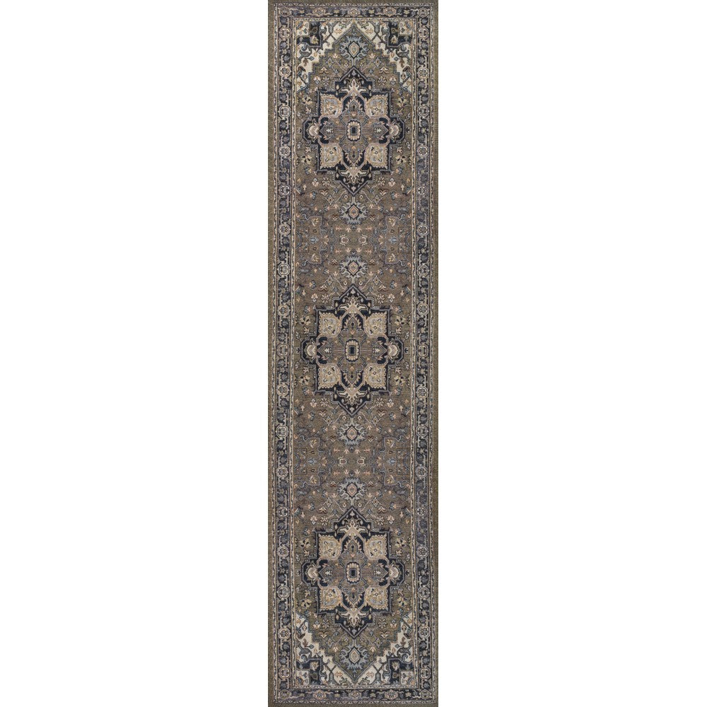 Garza Ornate Large Medallion Washable Area Rug
