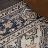 Garza Ornate Large Medallion Washable Area Rug