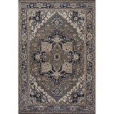 Garza Ornate Large Medallion Washable Area Rug
