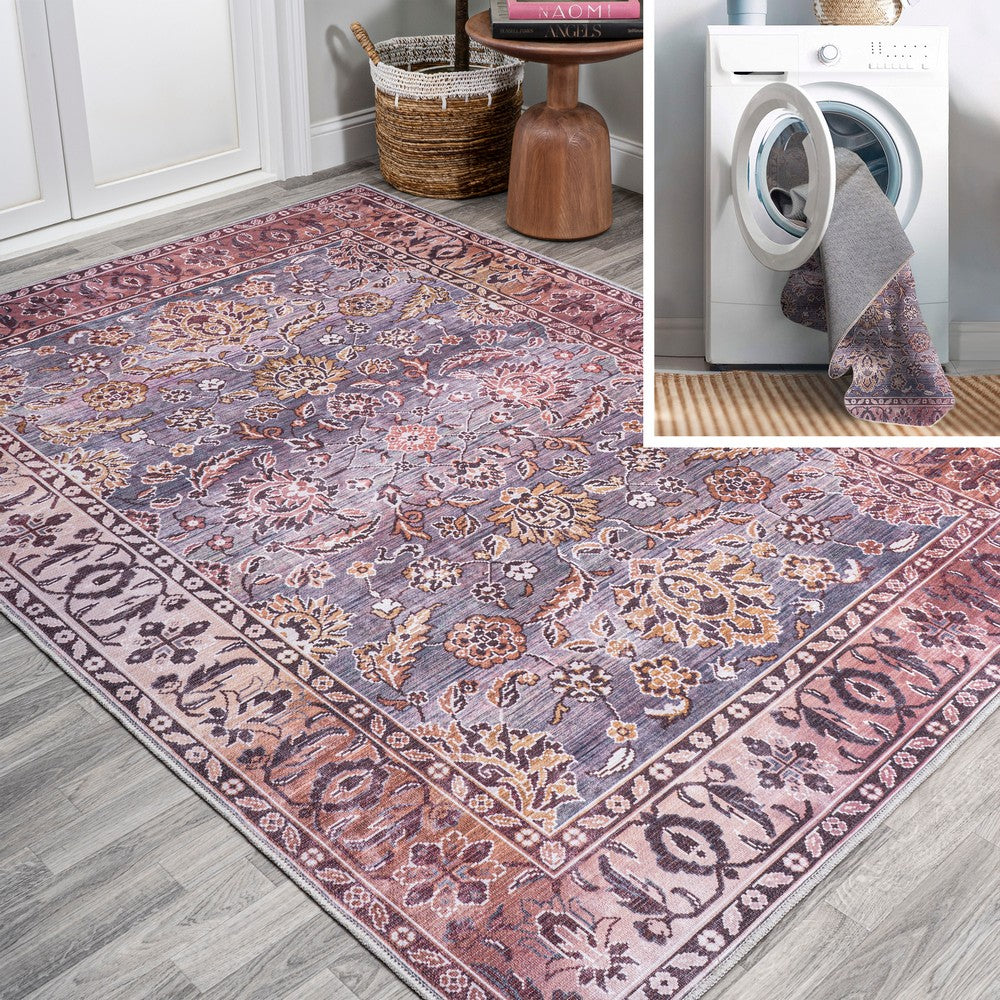 Story ornate Persian All-over Washable Area Rug
