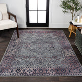 Story ornate Persian All-over Washable Area Rug