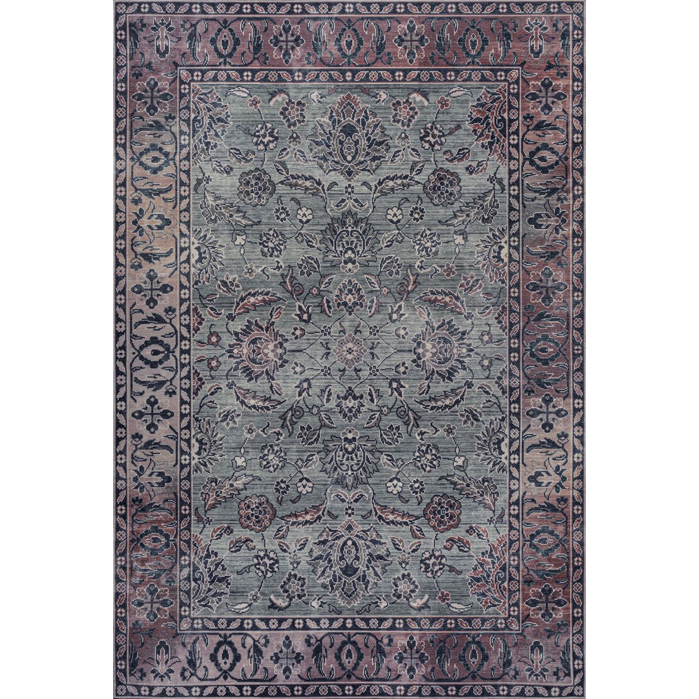 Story ornate Persian All-over Washable Area Rug