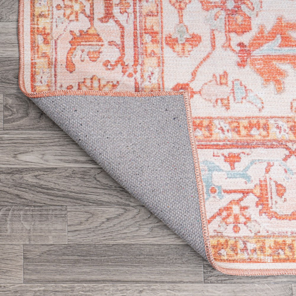 Marshall Ornate Medallion Washable Area Rug