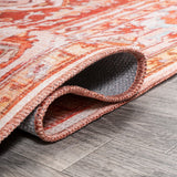 Marshall Ornate Medallion Washable Area Rug