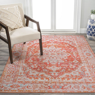 Marshall Ornate Medallion Washable Area Rug