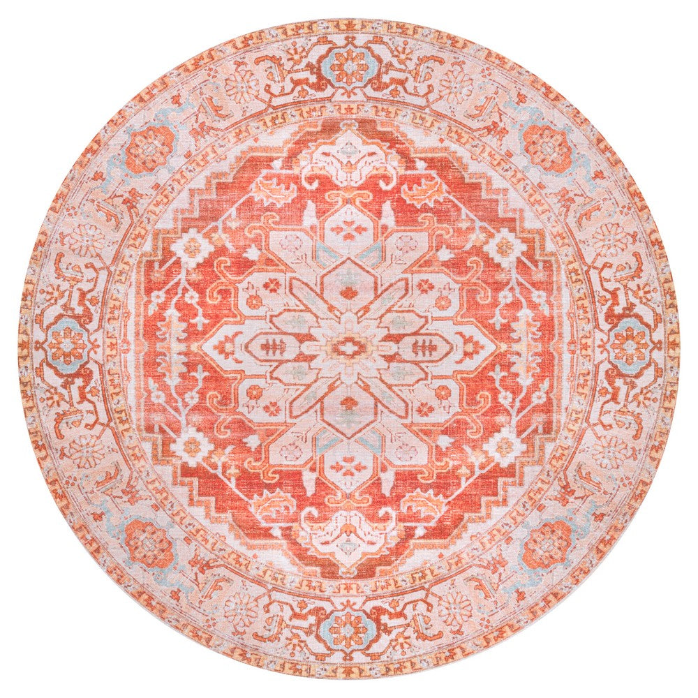 Marshall Ornate Medallion Washable Area Rug
