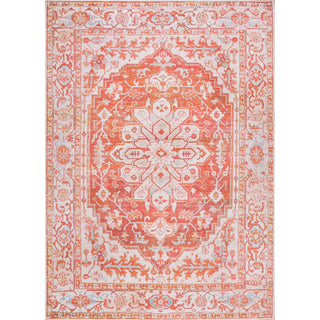 Marshall Ornate Medallion Washable Area Rug