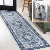 Marshall Ornate Medallion Washable Area Rug