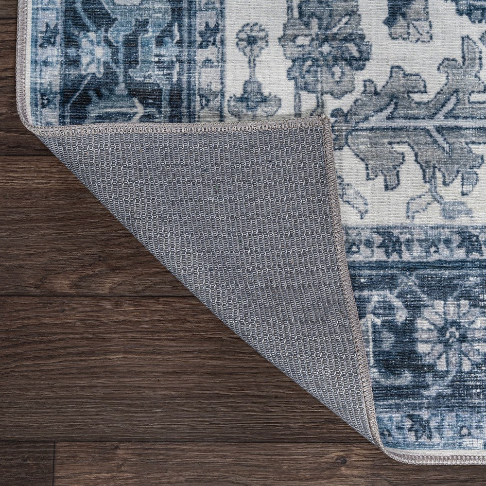 Marshall Ornate Medallion Washable Area Rug