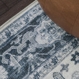 Marshall Ornate Medallion Washable Area Rug