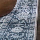 Marshall Ornate Medallion Washable Area Rug
