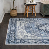 Marshall Ornate Medallion Washable Area Rug