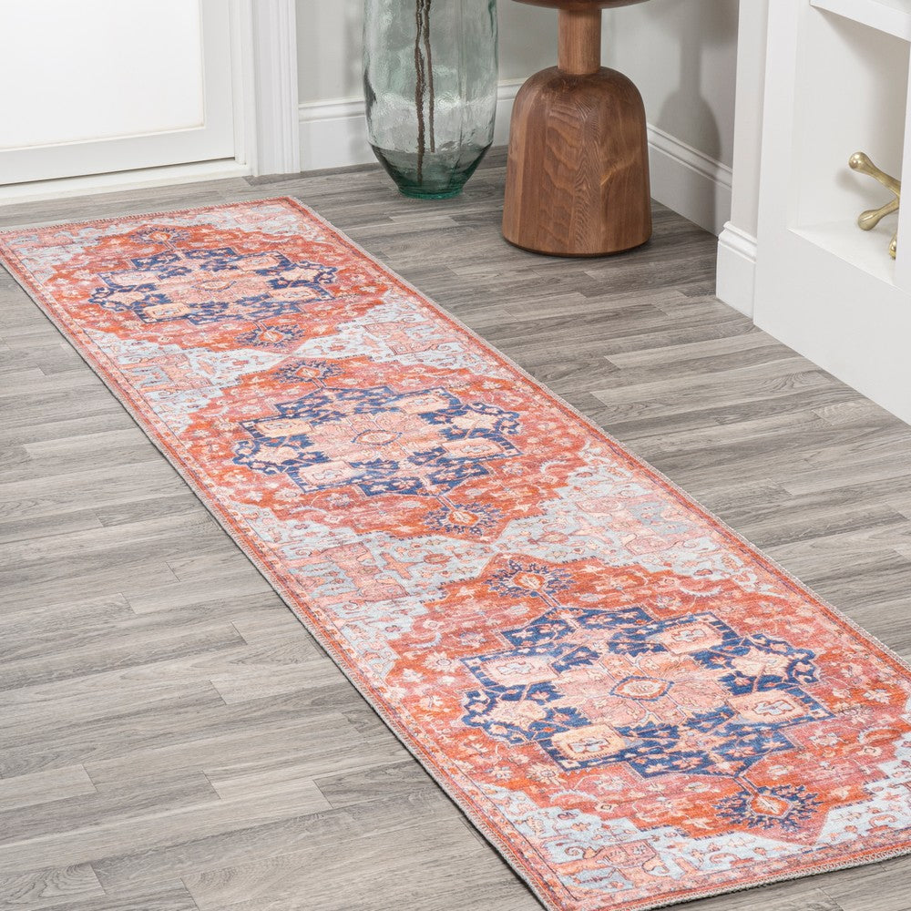 Twitty Ornate Medallion Washable Area Rug