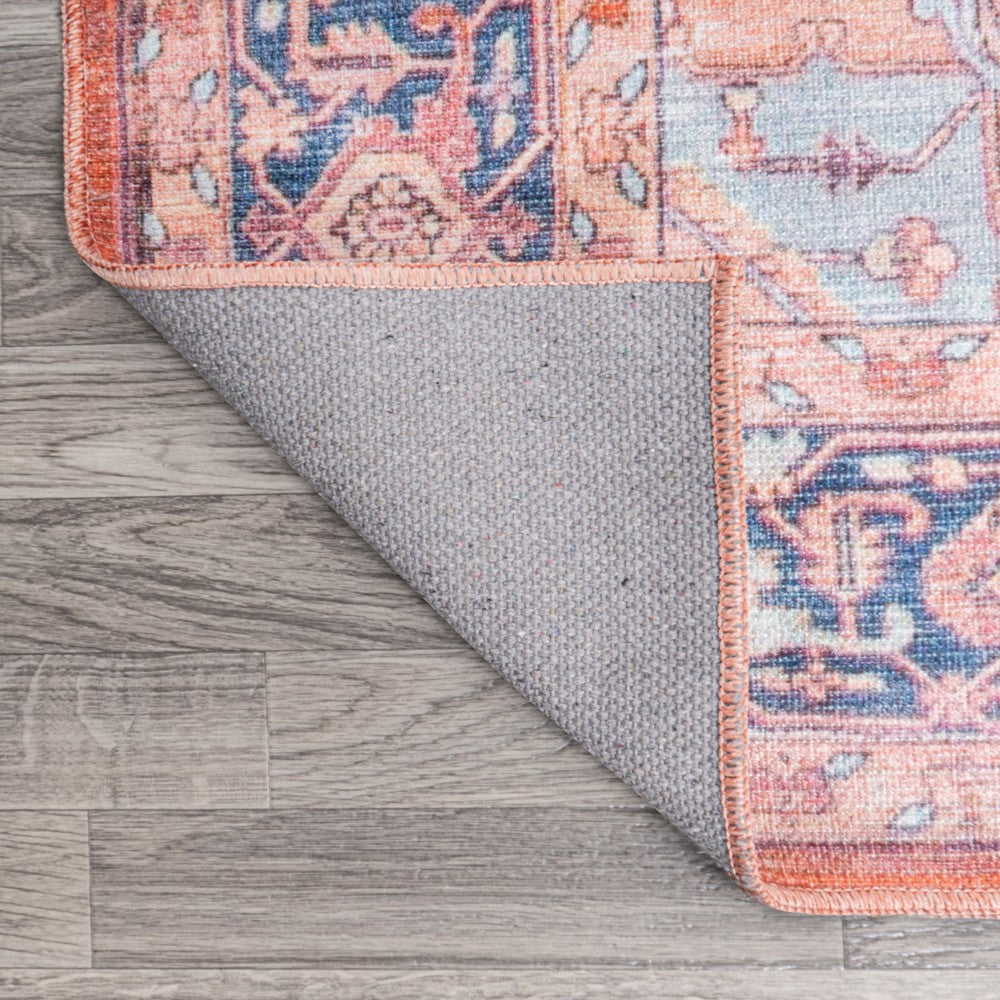 Twitty Ornate Medallion Washable Area Rug