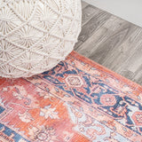 Twitty Ornate Medallion Washable Area Rug