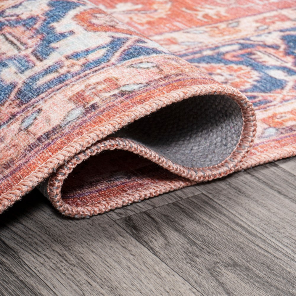 Twitty Ornate Medallion Washable Area Rug