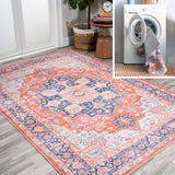 Twitty Ornate Medallion Washable Area Rug