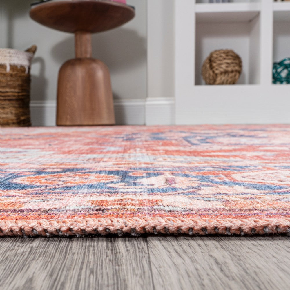 Twitty Ornate Medallion Washable Area Rug