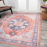 Twitty Ornate Medallion Washable Area Rug